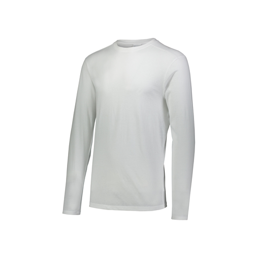 [FTLCUBWH-YS-LOGO2] Decker Youth Tri-Blend T-Shirt - Long Sleeve (Youth S, White, Logo 2)