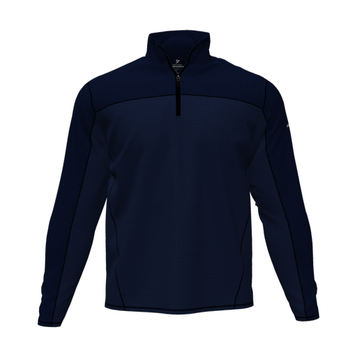 [CUS-DFW-QTRZ-PER-LSL-NVY-AS-LOGO1] Quarter Zip Pullover (Adult S, Navy, Logo 1)