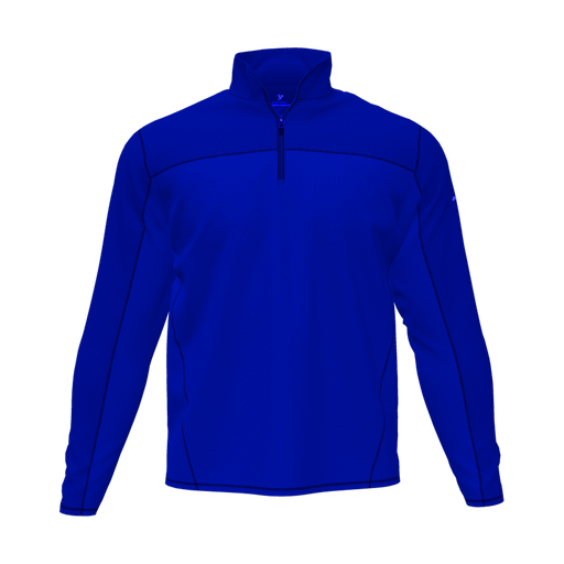 [CUS-DFW-QTRZ-PER-LSL-RYL-AS-LOGO2] Quarter Zip Pullover (Adult S, Royal, Logo 2)