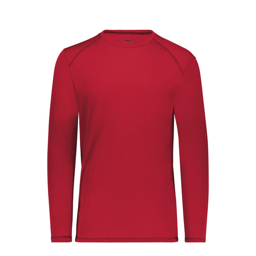 [6845.083.S-LOGO3] Men's SoftTouch Long Sleeve (Adult S, Red, Logo 3)