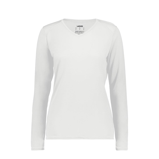 [6847.005.XS-LOGO3] Women's SoftTouch Long Sleeve (Female Adult XS, White, Logo 3)