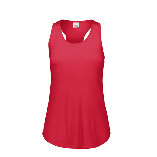 [FT0TUBRD-FAS-LOGO3] Ladies Tri Blend Tank Top (Female Adult S, Red, Logo 3)