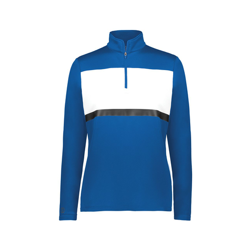 [222791.280.XS-LOGO3] Ladies Bold 1/4 Zip Pullover (Female Adult XS, Royal, Logo 3)