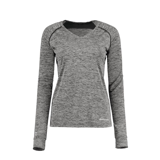 [222770.K94.XS-LOGO1] Ladies Electric Long Sleeve Shirt (Female Adult XS, Black, Logo 1)