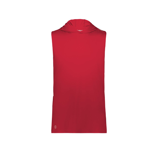 [222590.083.XS-LOGO3] Men's CoolDry Sleeveless Hoodie (Adult XS, Red, Logo 3)