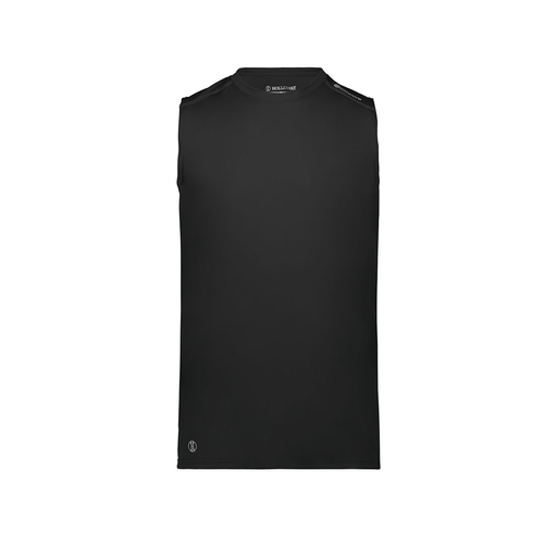 [222593.080.S-LOGO2] Men's CoolDry TankTop (Adult S, Black, Logo 2)