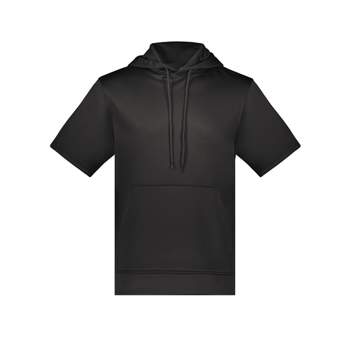 [6871.080.S-LOGO3] Men's Dri Fit Short Sleeve Hoodie (Adult S, Black, Logo 3)