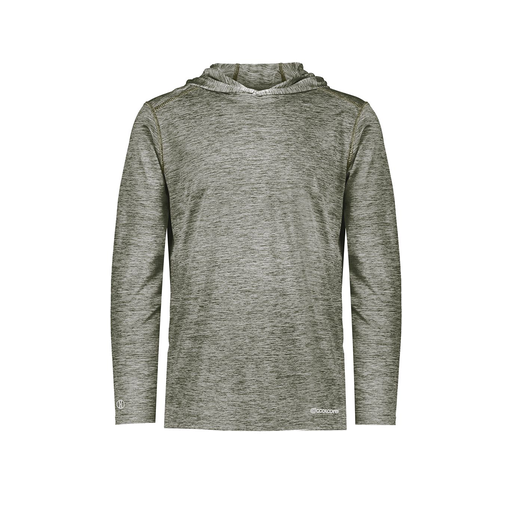 [FOLHCGGY-AS-LOGO2] Men's Charge Hoodie (Adult S, Gray, Logo 2)