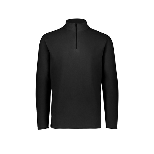 [6863.080.XS-LOGO1] Men's MicroFleece 1/4 Zip Pullover (Adult XS, Black, Logo 1)