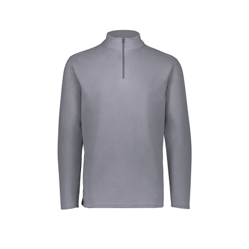 [6863.059.XS-LOGO3] Men's MicroFleece 1/4 Zip Pullover (Adult XS, Gray, Logo 3)