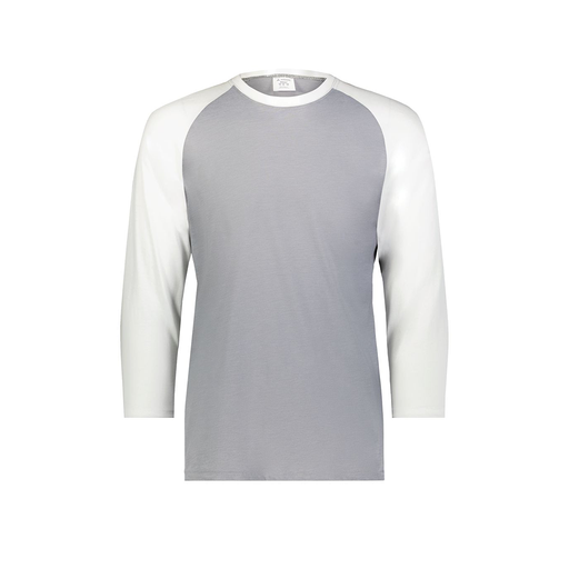 [6880.74S.S-LOGO1] Youth Vintage 3/4 T-Shirt (Youth S, White, Logo 1)