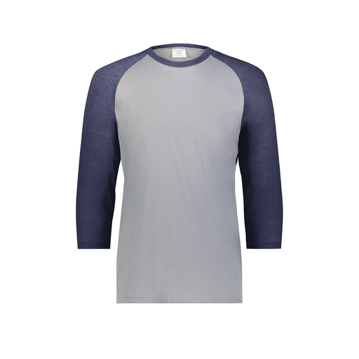 [6880.29V.S-LOGO2] Youth Vintage 3/4 T-Shirt (Youth S, Navy, Logo 2)