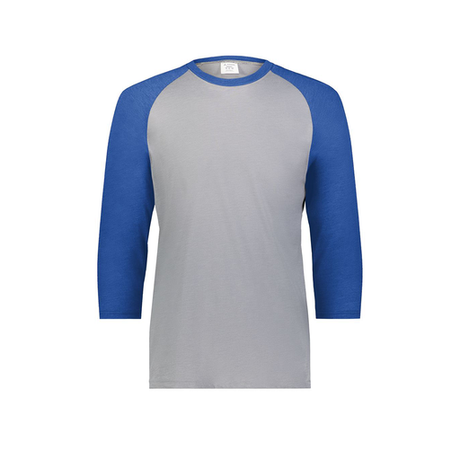 [6880.28V.S-LOGO1] Youth Vintage 3/4 T-Shirt (Youth S, Royal, Logo 1)