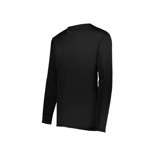 [222822.080.XS-LOGO1] Men's LS Smooth Sport Shirt (Adult XS, Black, Logo 1)
