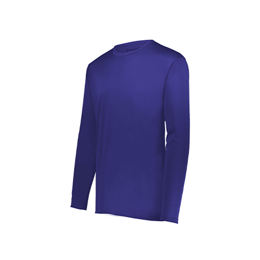 [222822.747.XS-LOGO3] Men's LS Smooth Sport Shirt (Adult XS, Purple, Logo 3)