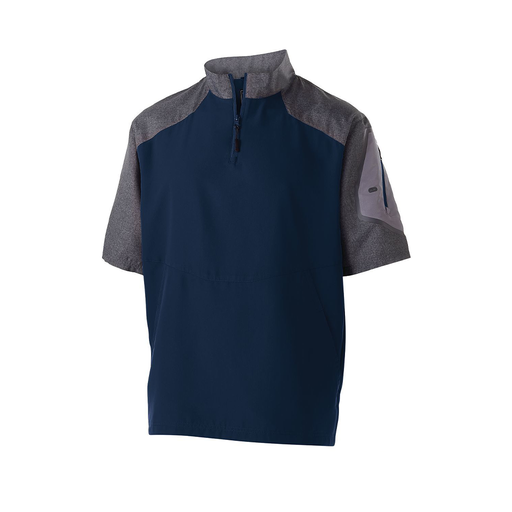 [229545.H03.XS-LOGO1] Men's Raider SS Pullover (Adult XS, Navy, Logo 1)