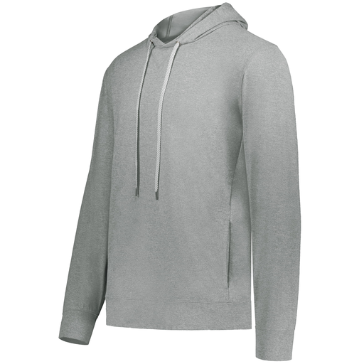 [222698.013.S-LOGO1] YOUTH VENTURA THIN KNIT HOODIE (Youth S, Silver, Logo 1)