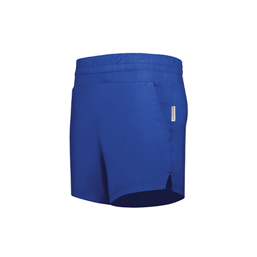 [223704.060.XS-LOGO2] LADIES VENTURA SOFT KNIT SHORTS (Female Adult XS, Royal, Logo 2)