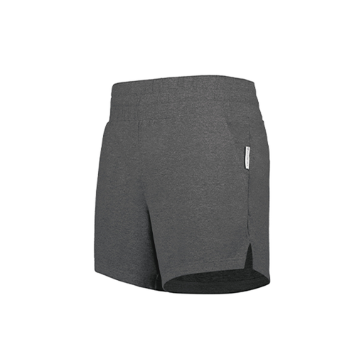 [223704.E83.XS-LOGO3] LADIES VENTURA SOFT KNIT SHORTS (Female Adult XS, Gray, Logo 3)