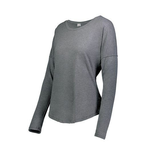 [3077.013.XS-LOGO2] Ladies LS Ultra-blend T-Shirt (Female Adult XS, Gray, Logo 2)